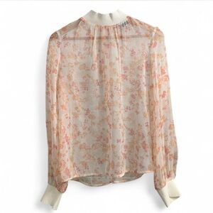 French Connection Diana recycled crinkle long sleeved top Size 6